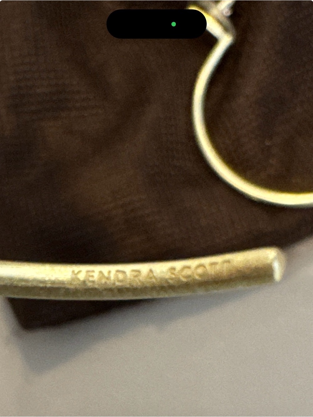 Gold Tone Open Hoop Earrings - Picture 4 of 5